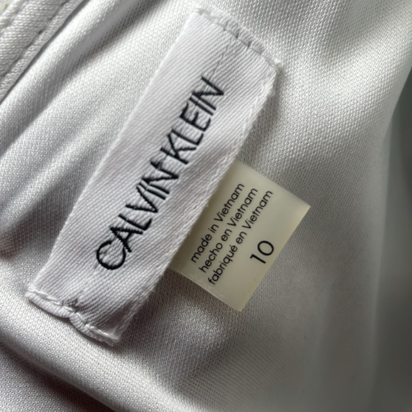 NWOT Calvin Klein Puff Sleeve Mini Shift Dress sz 10 - Picture 6 of 8